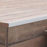Vidaxl 5 St Terrace Corner Placting Boards 170 cm en aluminium argenté couleur