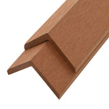 Vidaxl Terrace Corner Skirting Boards 5 PCS 170 cm HKC světle hnědá