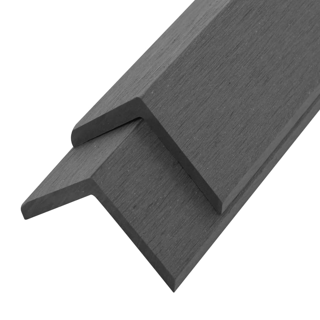 Tablas de sonodering Vidaxl Terrace Corner 5 PCS 170 cm HKC Gray