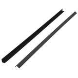 Vidaxl Terrace Corner Skiring Boards 5 PCS 170 cm HKC Black