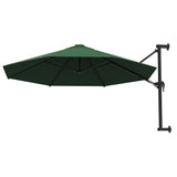 Parasol mural vidaxl avec poteau métallique 300 cm vert