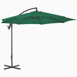 Vidaxl Floating parasol with steel pole 300 cm green