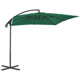 Vidaxl Floating parasol with steel pole 250x250 cm green