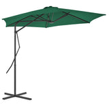 Vidaxl -Parasol mit Stahlpol 300 cm Grün