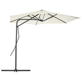 Parasol vidaxl avec poteau en acier 300 cm sable -colore