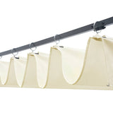 Tonnelle Vidaxx avec toit 300x300x200 cm poly rotin marron et crème