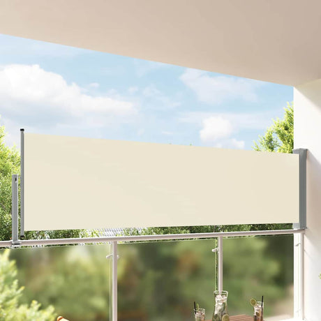 Écran de jardin vidaxl extensible 100x300 cm crème -colored