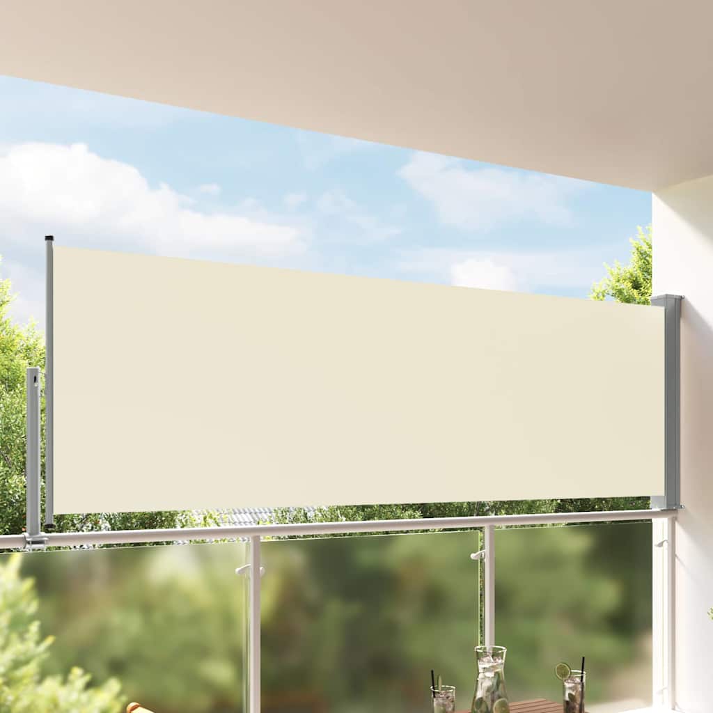 Vidaxx Paravent de jardin extensible 120x300 cm couleur crème