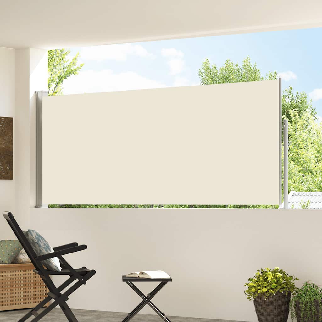 Vidaxx pare-vent extensible 120x300 cm crème