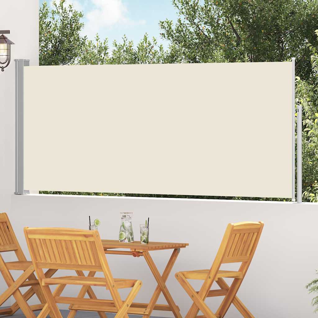 Vidaxx pare-vent extensible 120x300 cm crème
