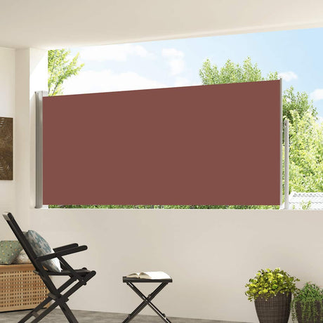 Vidaxx pare-vent extensible 120x300 cm marron
