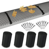 VidaXL grillage de gouttière 4 pièces avec pinces 1,08 ㎡ HDPE