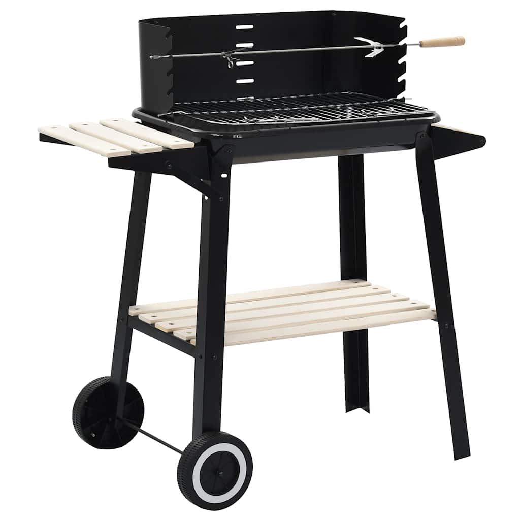 Vidaxl Charcoal Barbecue in piedi con le ruote