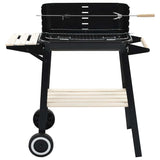 Vidaxl Charcoal Barbecue in piedi con le ruote