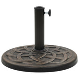 Vidaxl Parasol Foot environ 19 kg en bronze en polyresin -colore