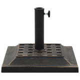 Vidaxl Parasol Foot Square 12 kg Polyresin Bronze colored
