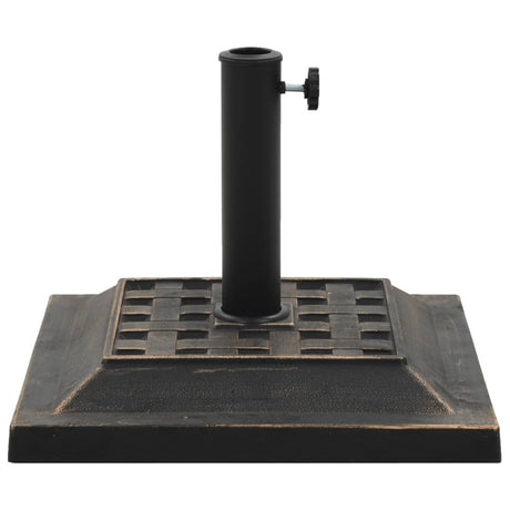 Vidaxl Parasol Foot Square 12 kg Polyresin Bronze colored