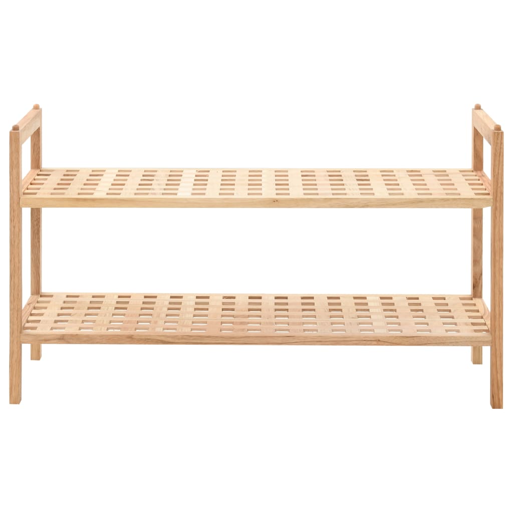 Vidaxl Shoe Rack 69x26x40 cm de madera de nogal sólida