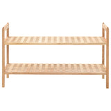 Vidaxl Shoe Rack 69x26x40 cm de madera de nogal sólida