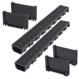 Gouttières de drainage vidaxl 2 m plastique