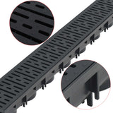 Gouttières de drainage vidaxl 2 m plastique