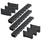 Gouttières de drainage vidaxl 3 m plastique