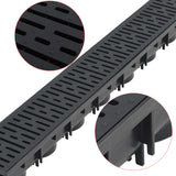 Gouttières de drainage vidaxl 3 m plastique