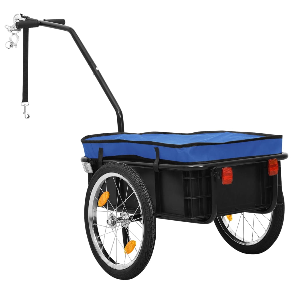 Vidaxl Bicycle Trailer Treket Car 155x60x83 cm stål blå