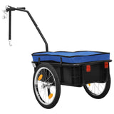 Vidaxl Trailer à vélo Treket Car 155x60x83 cm en acier bleu