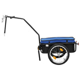 Vidaxl Bicycle Trailer Treket Car 155x60x83 cm stål blå