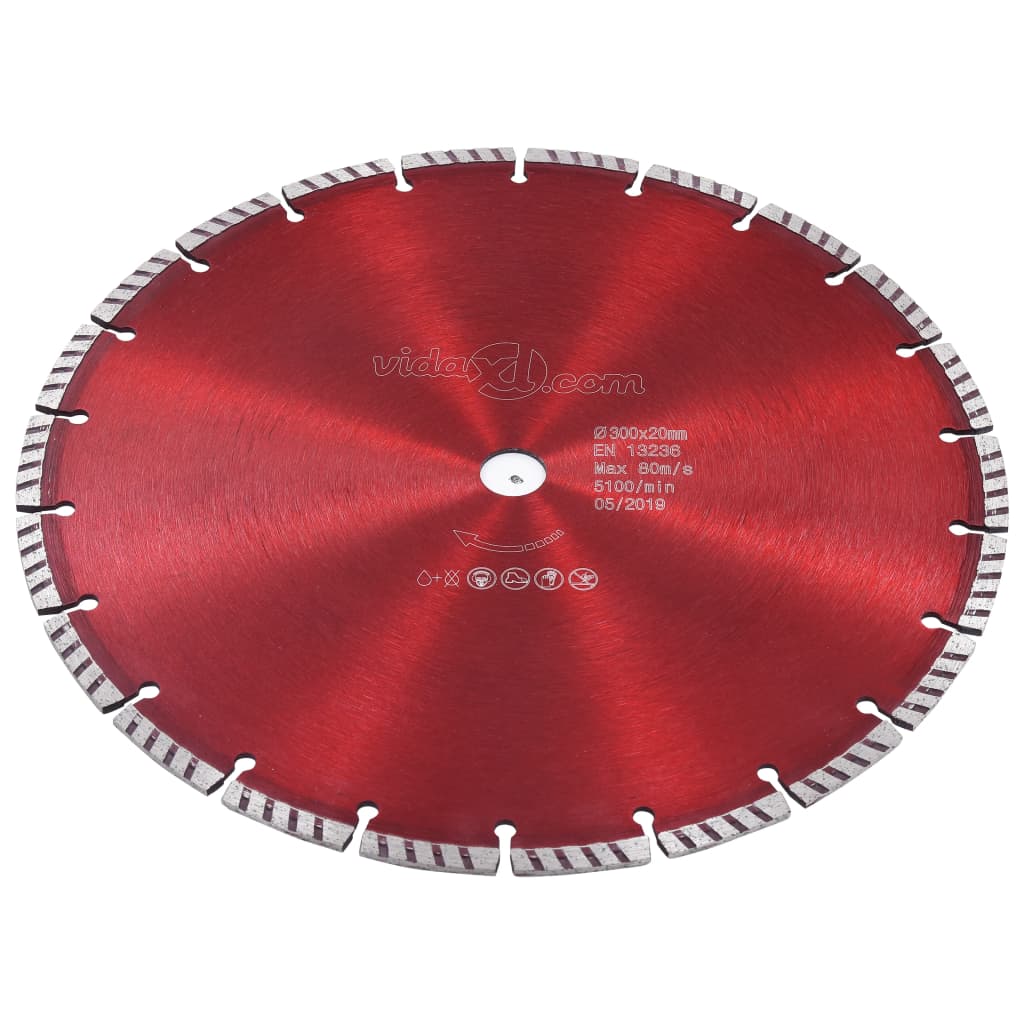 Vidaxl Diamond Saw Blade med turbo 300 mm stål