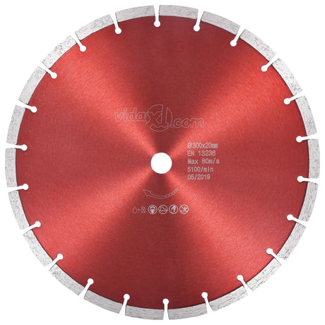 Vidaxl Diamond Saw Feuille de 300 mm en acier