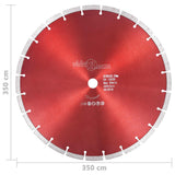 Vidaxxl lame de scie diamantée 350 mm acier
