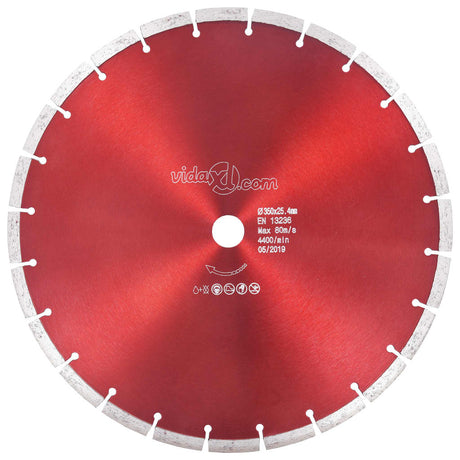 Vidaxl Diamond Saw Feuille de 350 mm en acier