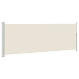Pare-brise Vidaxl extensible 160x500 cm crème