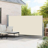 Pare-brise Vidaxl extensible 160x500 cm crème