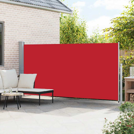Pare-brise Vidaxl extensible 160x500 cm rouge