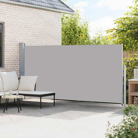 Pare-brise Vidaxl extensible 160x500 cm gris