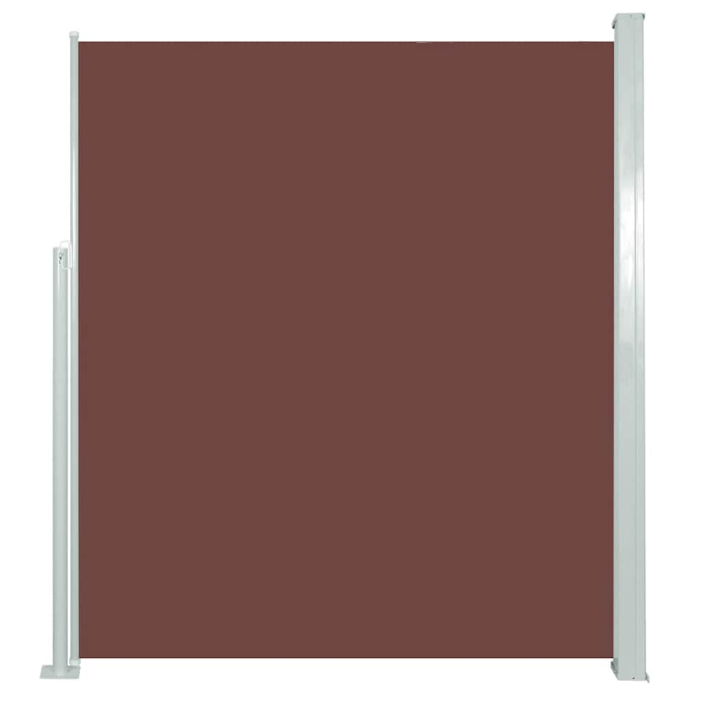 Vidaxl côté canopée extensible 160x500 cm brun