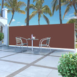 Vidaxl côté canopée extensible 160x500 cm brun