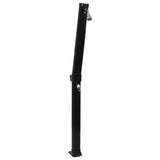 Vidaxl Solardouche pliable 23 L 214 cm noir