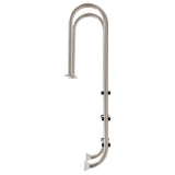 Échelle de piscine Vidaxl avec 3 sports en acier inoxydable de 120 cm 304