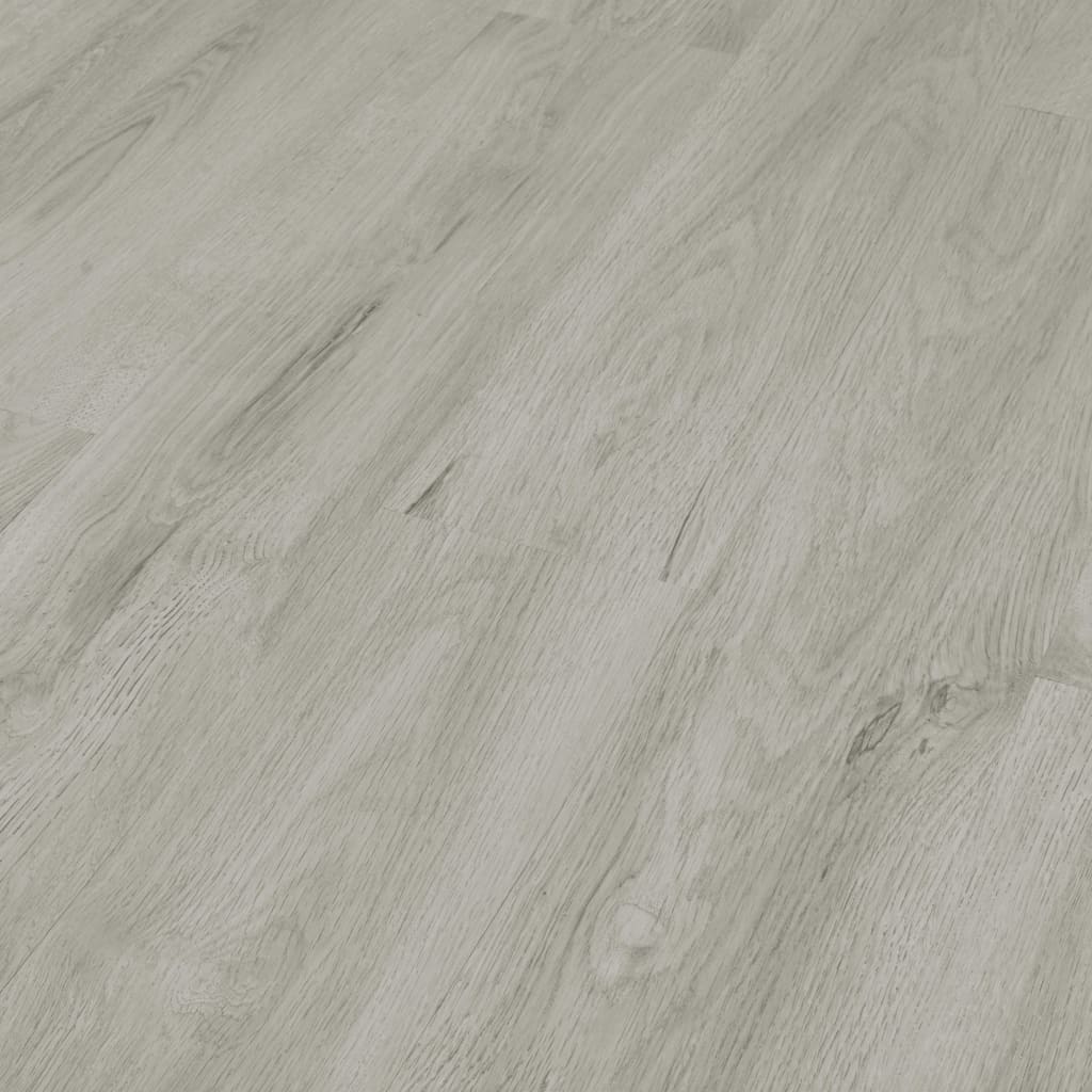 Vidaxl Floorboards Selvlavt 4,46 m² 3 mm PVC lysegrå