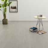 Boards de plancher vidaxl auto-adhésif 4,46 m² 3 mm en PVC gris clair