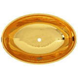 Vidaxl Washbasin 40x33x13,5 cm Céramique or de couleur