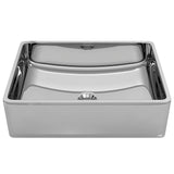 Vidaxl Washbasin 41x30x12 cm en céramique argent coloré