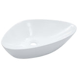 Vidaxl Washbasin 58.5x39x14 cm Céramique blanc