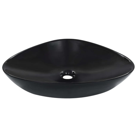 Vidaxl Washbasin 58.5x39x14 cm Black en céramique