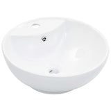 Vidaxl Washbasin con atterraggio 46.5x18 cm bianco ceramico