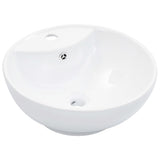 Vidaxl Washingin avec atterrissage 46,5x18 cm blanc céramique